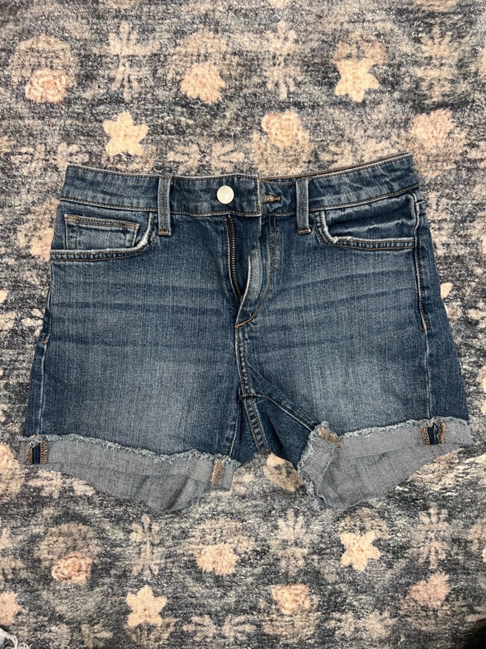 Joe's Jeans Light Blue Denim Shorts with Contrast Stitching